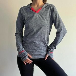 Grey fitted nike hoodie casual